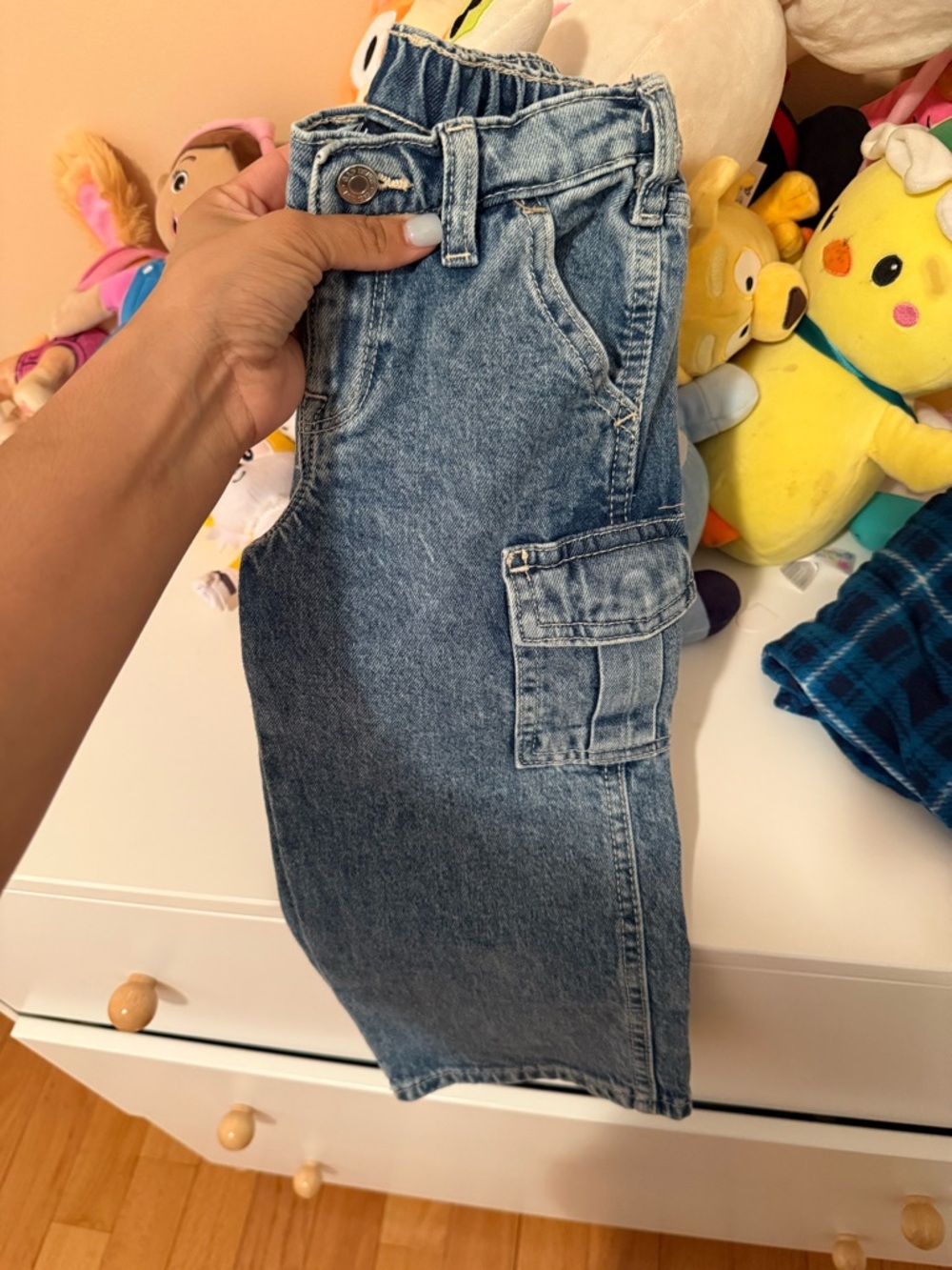 GAP toddler Light Blue Denim Cargo Jeans